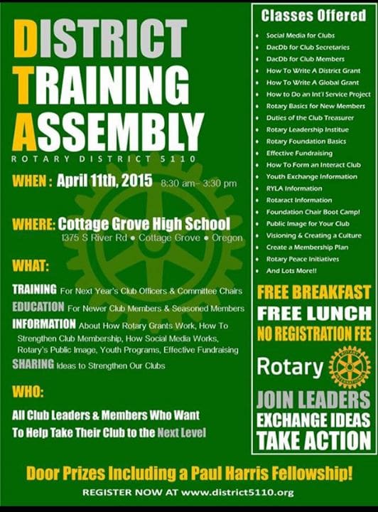 Check out the great educational opportunities at Rotary Club of