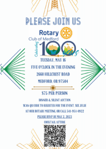 ROTARY – RSVP for our BIG celebration… time is running out!