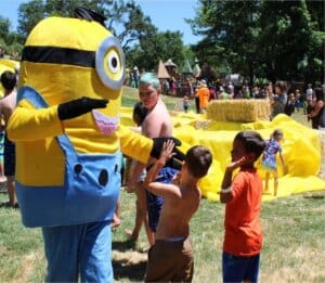 Helping kids and having fun.