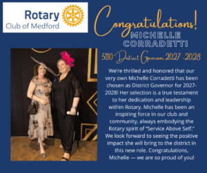 Exciting News! Michelle Corradetti Named District Governor for 2027-2028